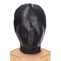 Капюшон для БДСМ Fetish Tentation Closed BDSM hood in leatherette — Просмотреть изображение 1