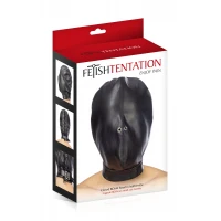 Капюшон для БДСМ Fetish Tentation Closed BDSM hood in leatherette — Просмотреть изображение 3