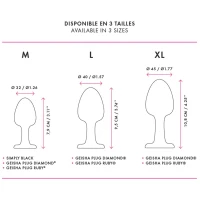 Анальна пробка Dorcel Geisha Plug Diamond M з кулькою всередині, створює вібрації, макс. діам. 3,2см — Просмотреть изображение 3