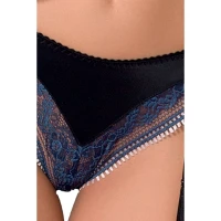 Комплект білизни Passion Exclusive GISELE SET L/XL, black, ліф, трусики з пажами — Переглянути зображення 5
