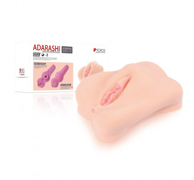 Мастурбатор-вагіна двошаровий Kokos Adarashi -2 Double Layer