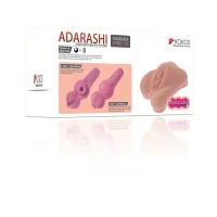 Мастурбатор-вагіна двошаровий Kokos Adarashi -2 Double Layer — Переглянути зображення 6
