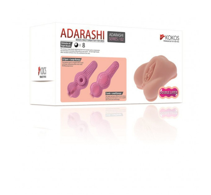 Мастурбатор-вагіна двошаровий Kokos Adarashi -2 Double Layer