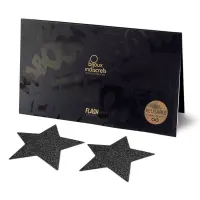 Пестіс - стикини Bijoux Indiscrets - Flash Star Black, наклейки на соски — Переглянути зображення 1