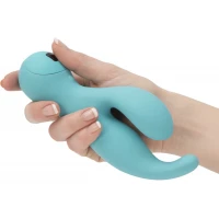 Вібратор-кролик з сенсорним управлінням Touch by SWAN - Solo Teal, глибока вібрація, для точки G — Переглянути зображення 5
