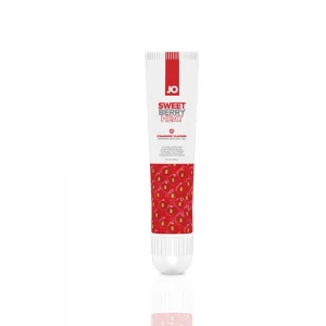 Гель для клітора JO Sweet Berry Heat (10 мл), можна для поцілунків, вібрація з розігрівом