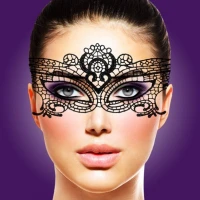 Ажурна маска на обличчя RIANNE S - Masque III зі стрічками-зав'язками — Просмотреть изображение 6