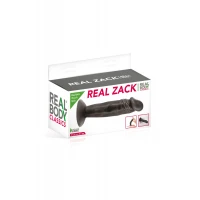 Фалоімітатор із присоскою Real Body — Real Zack Black, TPE, діаметр 3,7 см — Переглянути зображення 2