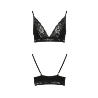 Еластичний топ з мереживом Passion PS001 TOP XL, black — Просмотреть изображение 5