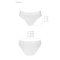 Трусики з прозорою вставкою Passion PS006 PANTIES XL, white — Переглянути зображення 5