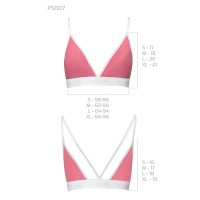 Спортивный топ с двойными бретелями Passion PS007 TOP M, pink