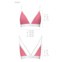 Спортивний топ з подвійними бретелями Passion PS007 TOP M, pink — Переглянути зображення 5