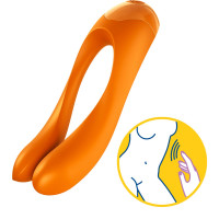 Вібратор на палець Satisfyer Candy Cane Orange — Просмотреть изображение 5
