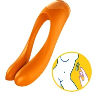 Вібратор на палець Satisfyer Candy Cane Orange — Переглянути зображення 5