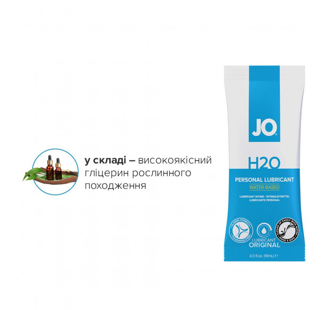 Набір лубрикантів Foil Display Box – JO H2O Lubricant – Original – 12 × 10ml