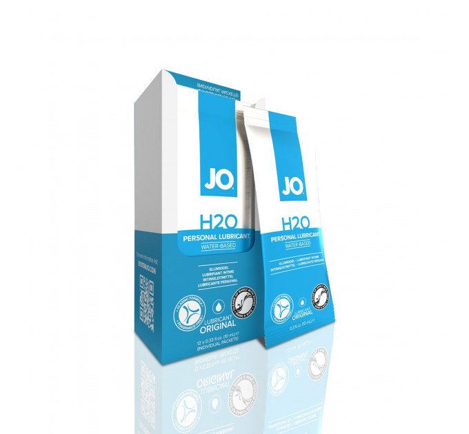 Набір лубрикантів Foil Display Box – JO H2O Lubricant – Original – 12 × 10ml