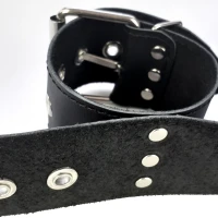 Нашийник з наручниками із натуральної шкіри Art of Sex - Bondage Collar with Handcuffs — Переглянути зображення 12