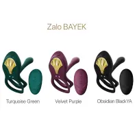 Смарт-ерекційне кільце Zalo - BAYEK Obsidian Black, подвійне з ввідною частиною, пульт ДК — Переглянути зображення 8
