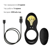 Смарт-ерекційне кільце Zalo - BAYEK Obsidian Black, подвійне з ввідною частиною, пульт ДК — Переглянути зображення 6