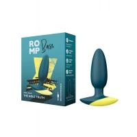 Анальна вібропробка Romp Bass Dark Green, силікон, перезаряджувана, макс. діаметр 3 см — Просмотреть изображение 8