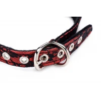 Кляп з трояндою Master Series: Eye-Catching Ball Gag With Rose, чорно-червоний — Переглянути зображення 6