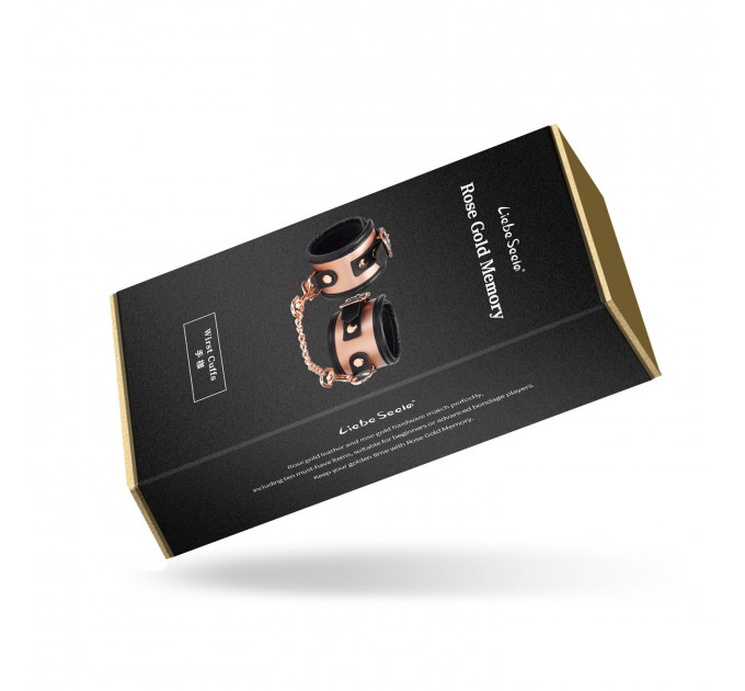 Наручники Liebe Seele Rose Gold Memory Wrist Cuff, натуральна шкіра, золото рожеве