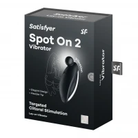 Вібратор для зовнішньої стимуляції Satisfyer Spot On 2 Black, дуже потужний, гнучкий відросток — Просмотреть изображение 7