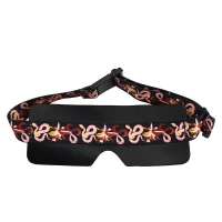 БДСМ-набір LOCKINK The Flowering Serpent Bondage Set, чорний, з малюнком у вигляді змій, 12 предметів — Переглянути зображення 14