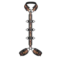 БДСМ-набір LOCKINK The Flowering Serpent Bondage Set, чорний, з малюнком у вигляді змій, 12 предметів — Переглянути зображення 2