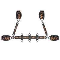 БДСМ-набір LOCKINK The Flowering Serpent Bondage Set, чорний, з малюнком у вигляді змій, 12 предметів — Переглянути зображення 6