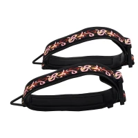 БДСМ-набір LOCKINK The Flowering Serpent Bondage Set, чорний, з малюнком у вигляді змій, 12 предметів — Переглянути зображення 9