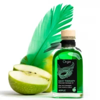 Набір для масажу Orgie – Sexy Therapy Apple (100 мл), їстівна розігрівальна олія + пір’їнка — Переглянути зображення 4
