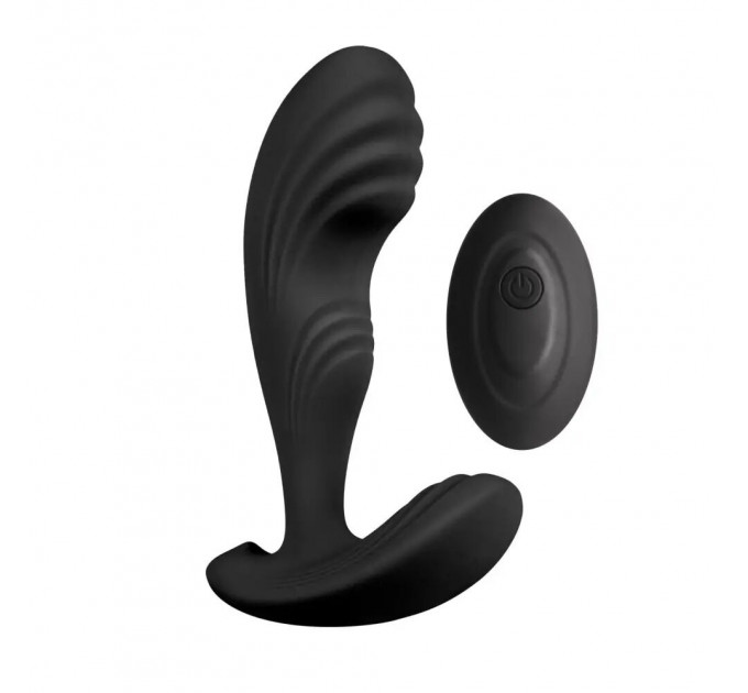 Вібромасажер простати S Pleasures Premium Cozy, чорний, з рельєфною головкою, 10 режимів