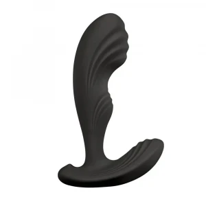 Вібромасажер простати S Pleasures Premium Cozy, чорний, з рельєфною головкою, 10 режимів