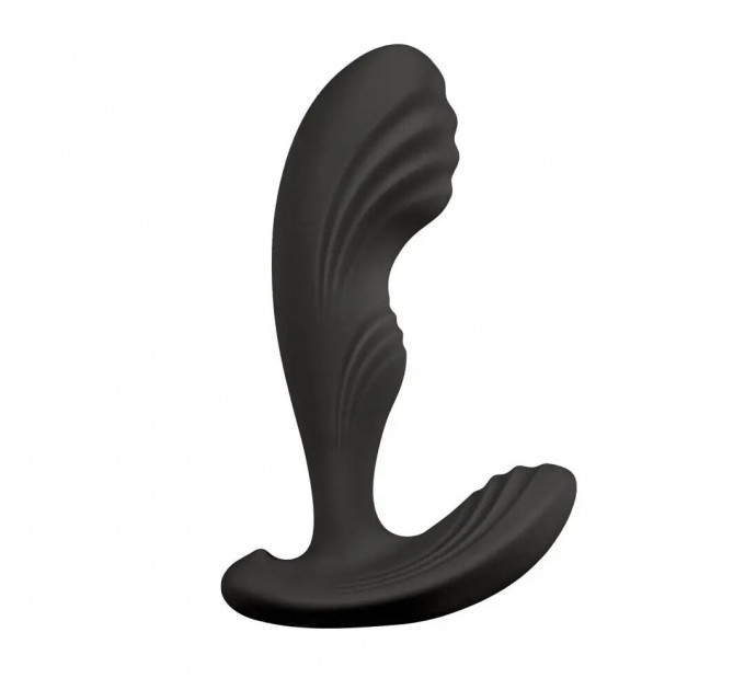 Вібромасажер простати S Pleasures Premium Cozy, чорний, з рельєфною головкою, 10 режимів