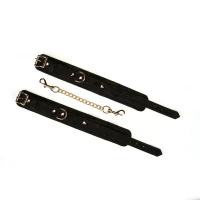 Поножі Liebe Seele Boudoir Amor Ankle Cuffs Black, знімний з’єднувальний ланцюжок — Переглянути зображення 4