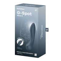 Стимулятор точки G Satisfyer G-Spot Wave 4, эффект ласки пальчиком, 12 режимов