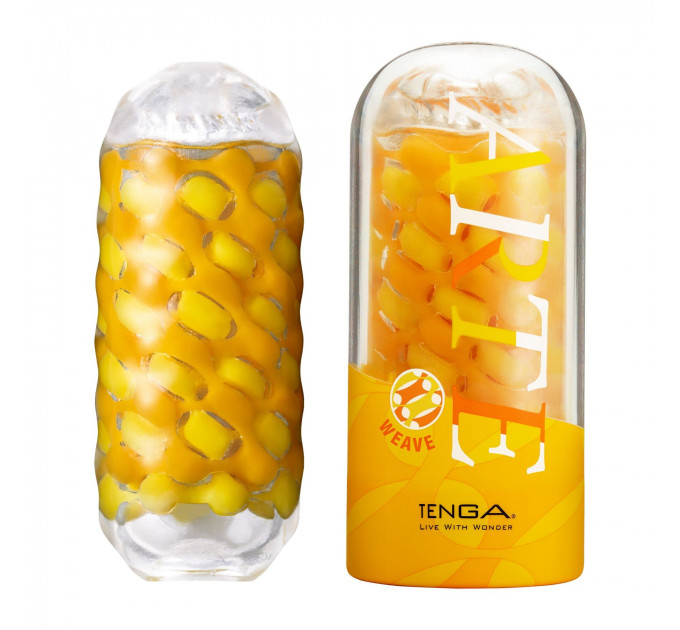 Мастурбатор Tenga ARTE WEAVE, зі щільними вставками для стимуляції, плетена текстура