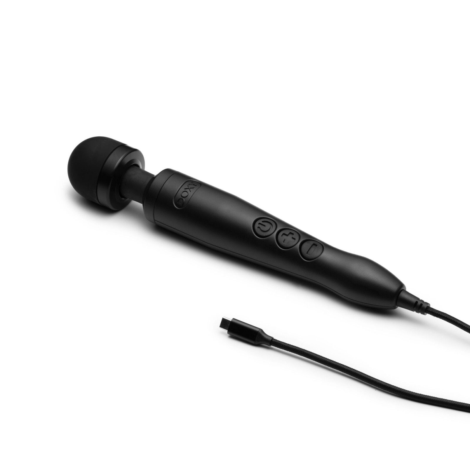 Вибромассажер DOXY3 USB-C Massager MATTE BLACK, кабель USB-C, регулируемая интенсивность, компактный