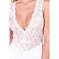 Боді Passion EVALIE BODY white M — Переглянути зображення 4