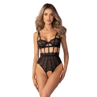 Боді Obsessive Hersis crotchless teddy L/XL — Переглянути зображення 1