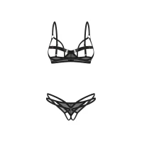 Комплект Obsessive Euridia 2-pcs crotchless set M/L — Переглянути зображення 4