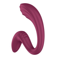 Вагінально-кліторальний вібратор Satisfyer G for Goddess 3 Wine Red, 2 мотори