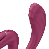 Вагінально-кліторальний вібратор Satisfyer G for Goddess 3 Wine Red, 2 мотори — Переглянути зображення 4