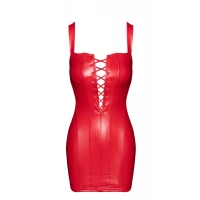 Сукня Noir Handmade F364 Bombshell Lace-Up Mini Dress Red XL — Переглянути зображення 6