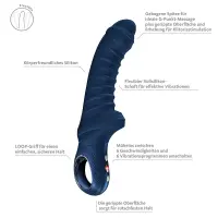 Вібратор для точки G Fun Factory TIGER Nightblue, ребристий, підходить для анальної стимуляції — Просмотреть изображение 2