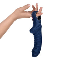 Вибратор для точки G Fun Factory TIGER Nightblue, ребристый, подходит для анальной стимуляции — Просмотреть изображение 3