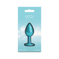 Анальная пробка NS Novelties Rear Assets - Iridescent Teal - Small - Teal — Просмотреть изображение 4