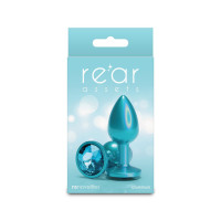 Анальная пробка NS Novelties Rear Assets - Iridescent Teal - Small - Teal — Просмотреть изображение 3