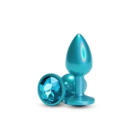 Анальна пробка NS Novelties Rear Assets - Iridescent Teal - Small - Teal — Переглянути зображення 1